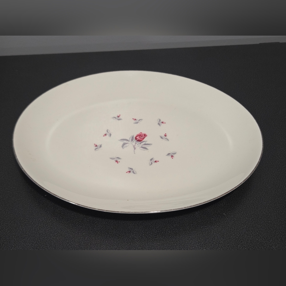 Homer Laughlin Triumph, Spring Rose, 13" Oval Serving Platter